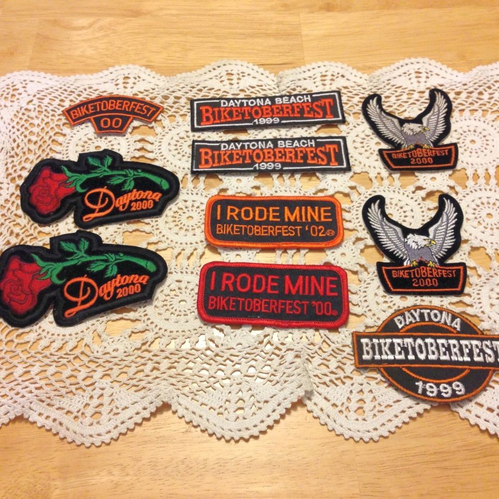 Patches Bundle - Vintage Biker Patches, very cool Biketoberfest and Daytona